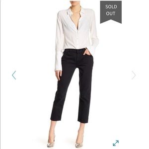 NWT mother drop out slim boyfriend cropped jeans